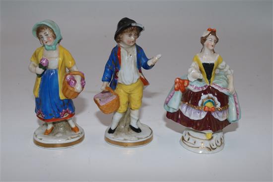3 late 19th century ceramic figures